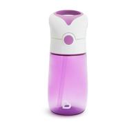 Munchkin Flip and Go Tritan Straw Cup, 12 Ounce, Purple 1 Count (Pack of 1)