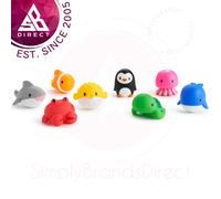 Munchkin Floating Ocean Rubber Bath Squirters Toys for 9m+ Babies Pack of 8