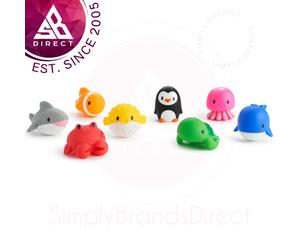 Munchkin Floating Ocean Rubber Bath Squirters Toys for 9m+ Babies Pack of 8