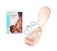 Munchkin Flow 28mm Nipple Shield+ | See Your Milk Flow While You Breastfeed | Breast Feeding & Baby Essentials