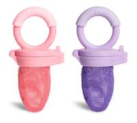 Munchkin Fresh Food Feeder, Coral/Purple, 2 count (Pack of 1)