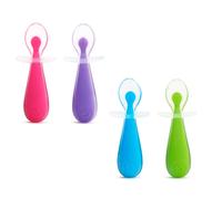 Munchkin Gentle Scoop Silicone Training Spoons 2pk - Assorted Colours