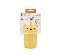 Munchkin Gentle™ Transition Honey Bear Straw Cup for Babies & Toddlers | 6+ Months | Squeezable Straw Training Baby Bottle| Easy Grip | 266 ml | Honey