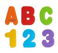Munchkin Learn Baby Bath Foam Letters & Numbers | Mess-Free Baby Bath Toys & Shower Toys | Sticks on Tiles & Porcelain | Creative Toddler Bath Toys | Removable Toddler Bath Toys