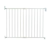 Munchkin Lindam Metal Easy Close Extending Baby Gate for Stairs & Doorways - Toddler & Dog Safety Gate, No Bar, White, 64.5-102cm