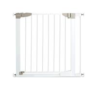 Munchkin Lindam Sure Shut Orto Baby Gate for Stairs & Doorways - Pressure Fit Safety Gate for Toddler or Dog, Easy Install No-Screws, 82-89cm, White