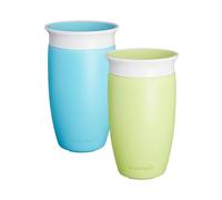 Munchkin Miracle 360 Sippy Cup, Green/Blue, 10oz/296 ml, 2 Pack