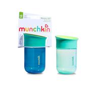 Munchkin Miracle 360 Baby Cup| 2 Pack | 12m+ | 296ml |Dark Blue/Blue