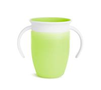 Munchkin Miracle 360 Sippy Cup 6months+ |Trainer Toddler Cup | BPA Free Baby Cup with Handles |Non Spill Cup | Dishwasher Safe Baby Cup | Leakproof Baby Cup | Baby Weaning Cup | Green