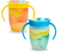 Munchkin Miracle 360 Sippy Cup Baby Trainer Spill Free Handles 7Oz Blue Twin