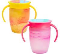 Munchkin Miracle 360 Sippy Cup Baby Trainer Spill Free Handles 7Oz Twin Pack