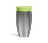 Munchkin Stainless Steel Miracle 360 Sippy Cup |BPA Free Baby & Toddler Sippy Cup | Weaning Cup| Baby Cup| Leakproof Children Cups| Baby Sippy Cup| 12+ Months Weaning Cup| 10oz/296 ml| Green