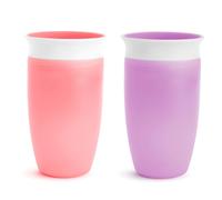 Munchkin® Miracle® 360 Toddler Sippy Cup, Pink/Purple, 10 Oz, 2 Count