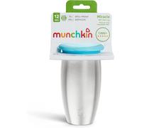 Munchkin Miracle Stainless Steel toddler Sippy Cup BPA Free 296ml -Light Blue