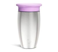 Munchkin® Miracle® Stainless Steel 360 Toddler Sippy Cup, 10 Ounce, Purple