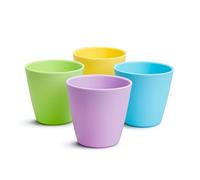 Munchkin Multi Toddler Cups| BPA-Free |8 Oz | Pack of 4 - Durable, Colorful Training Cups for Toddlers - Dishwasher Safe - 18+ Months