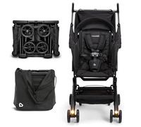 Munchkin Night Owl Lightweight Travel Stroller with Wheel Lights, Ultra Compact for Daily Travel and Easy Storage, Baby and Toddler, Black