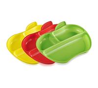 Munchkin Plates, Lil' Apple Green, Red & Yellow 3Pcs