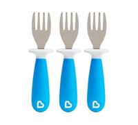 Munchkin Raise Toddler Fork Set, Blue 3 Piece Set