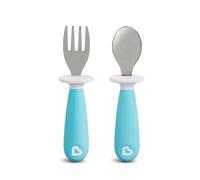 Munchkin Raise Toddler Fork & Spoon Set, Blue
