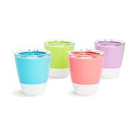 Munchkin RIIMUHIR Splash Toddler Cups with Training Lids, 7 Oz, 4 Pack