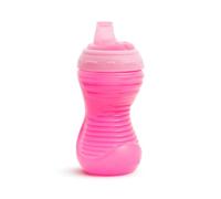 Munchkin Sippy Cups, 10oz Mighty Grip Spill Proof Toddler Cups for 6+Month EZ to Hold Contoured Design Soft Silicone Spout, Top Rack Dishwasher & Freezer Safe, BPA Free Kids Cups Loved by Kid (Rose)