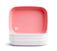 Munchkin® Splash™ 4 Piece Toddler Plates, Pink/Purple