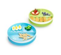 Munchkin Stay Put Suction Plate with Sections to Keep Foods Separate BPA Free