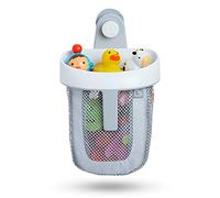 Munchkin Super Scoop Bath Toy Organiser with Super-Strong Suction Cup Grey