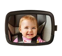 Munchkin Baby In-Sight Pivoting Car Seat Mirror| Wide Angle Baby Car Mirror for Rear Facing Babies & Toddlers| XL Child Car Mirror| 100% Shatterproof & Crash Tested| Essential Baby Car Accessories