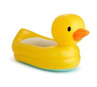 Munchkin White Hot Inflatable Baby Bath Duck Tub | Ideal Baby Bath for Travelling or for use at home | Baby Essentials | Baby Bath Tub for Children and Toddlers | Duck