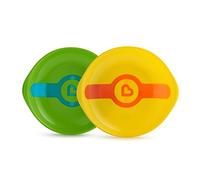 Munchkin White Hot Toddler Plates, 2 Count
