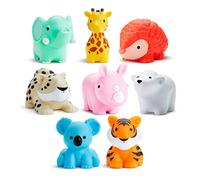 Munchkin Wild Animal Baby Bath Toy Squirts, 8 Pack, Multi