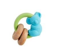 Munchkin Wildlove Koala Teething Toy, Easy to Hold Teether with Wooden Rings, Silicone Teether, Effective Teething Toy for Baby, 3+ Months