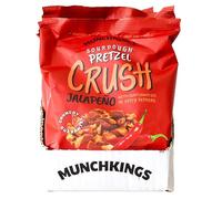 Munchkings Pretzel Crush Savoury Snacks Multipack 9 X 125g (9 Pack, Jalapeno)