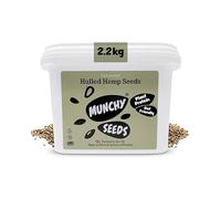 Munchy Seeds Hulled Hemp Seeds, Nutritious Unshelled Hemp Seeds, Perfect With Cereal & Oats, Great Source Of Vegan Protein & Omega 3, High Fibre Hemp Hearts, Hemp Seed Snacks, 2.2KG