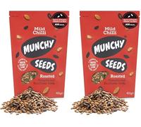 MUNCHY SEEDS Mild Chilli Sunflower, Pumpkin, Protein Snack, Seed Mix for Eating, Plant-Based Source of Protein, Fibre & Vitamin E, Mildly Spicy Flavour, Vegan Snacks for Kids & Adults - 450g