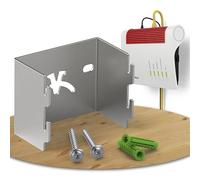 munda.living Fritzbox Wall Mount - Fritzbox Mount for All Fritzbox Routers with Ventilation Grille - Wall Mount Fritzbox Including Mounting Material - Fritzbox Accessories Produced in Germany