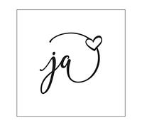 Mundart Stamp Stencil German Text "Ja"