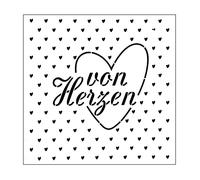 Mundart Stamp Stencil German Text von Herzen