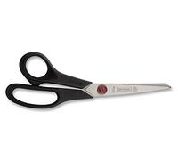 Mundial 8-inch True Left Hand Red Dot Dressmaker Shears, Black Handle, 661LH