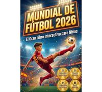 Mundial de Fútbol 2026 - El Gran Libro Interactivo para Niños: Calendario de partidos, países y estadios, curiosidades, quiz y acertijos para pequeños aficionados al fútbol