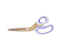 Mundial Titan-Edge 8.5” Titanium-Coated Bent Shears - Gray/Purple - Multipurpose, Corrosion-Resistant Scissors
