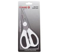 Mundial W656 Kitchen Take-Apart Shears, 8-Inch, Stainless Steel Blades, Ergonomic Non-Slip White Handle, Ideal for Cutting