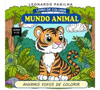 mundo animal: livro de colorir: animais fofos de colorir