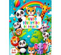 Mundo de Colorir: Animais Fofos e Sorridentes: Uma aventura colorida com animais encantadores esperando por suas cores favoritas!