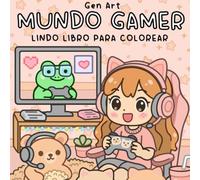 Mundo Gamer: Lindo libro para colorear para adultos y niños.