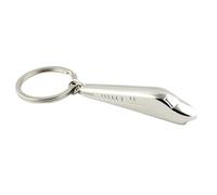 Mundo Llavero Modern Silver Bullet Train Keyring - High Speed Train Keychains - Metal Accessory for Locomotives, Machines, Bullet Train… - Unisex Keychain for Men and Women, grey, L