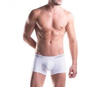 Mundo Unico Men's Boxer Suspensor cristalino Short, White, L