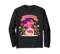 Muñeca Lelé, Mexican Rag Doll ¡Que Viva México! Long Sleeve T-Shirt